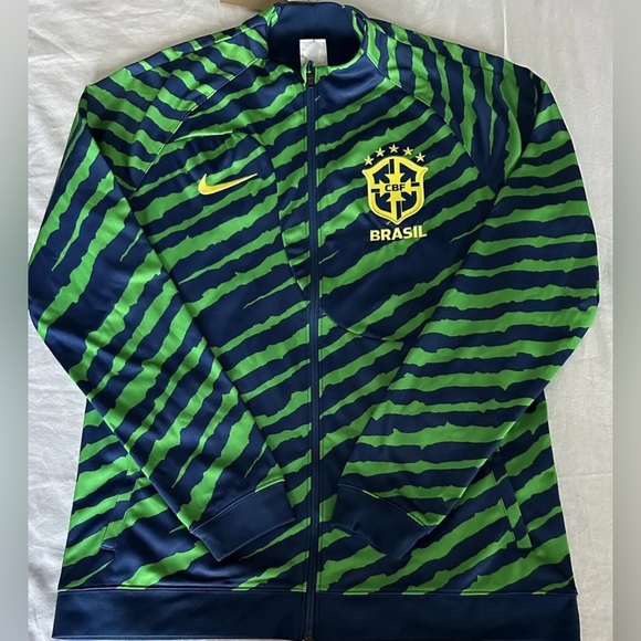 Nike Brazil National Team Anthem Knit Jacket Sample DR9018-490